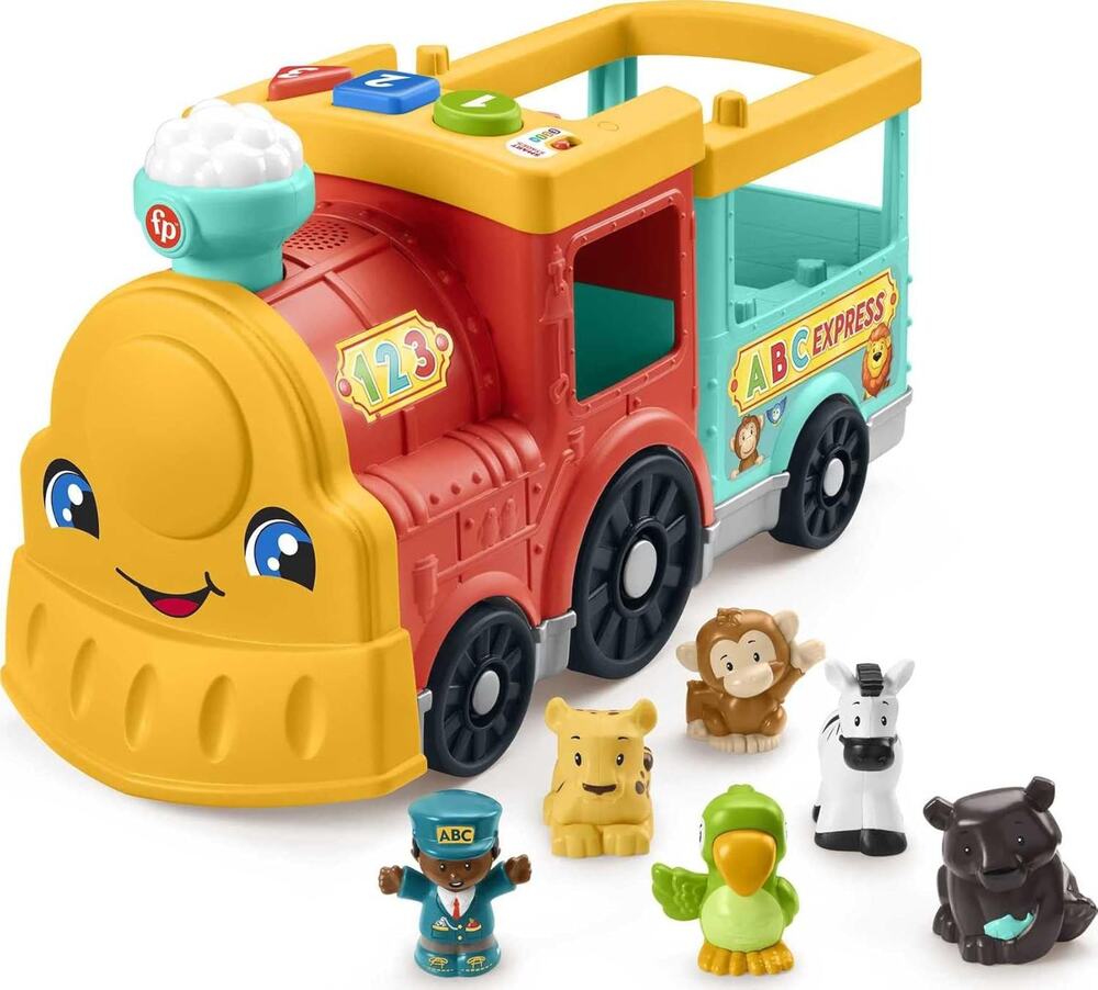 Fisher-Price Little People Big ABC Train 5 Animals Smart Stages Ages 1+ NWT